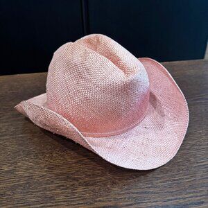 VIVIENNE WESTWOOD - Worlds End  One Size Pink Multi-color Woven Cowboy Hat